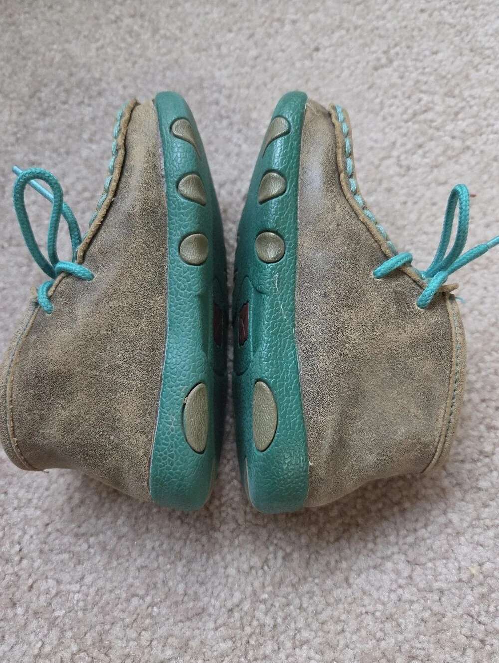 Twisted X Infant Chukka Driving Moc, Brown Turquoise 7M Western Cowboy